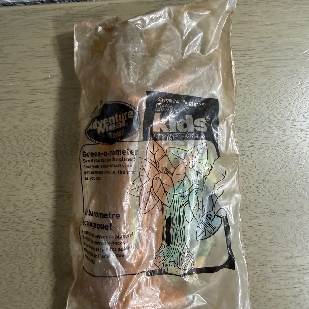 Vintage 2004 Arbys Adventure Meal National Geographic Kids Green-o-mometer Toy